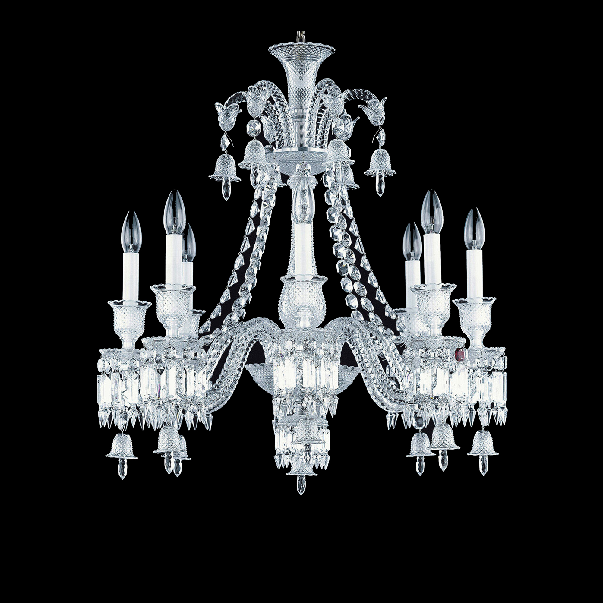Люстра на 8 свечей 74 x 67см от Zenith Baccarat