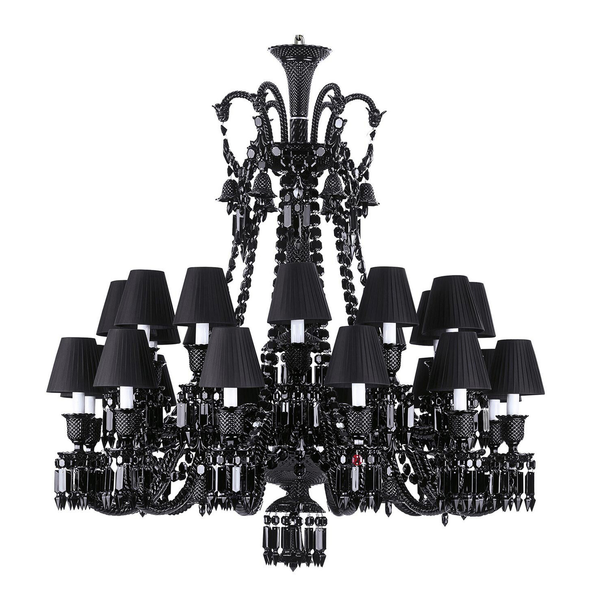 Люстра на 24 свечей 117 x 108см серии Zenith Noir Baccarat