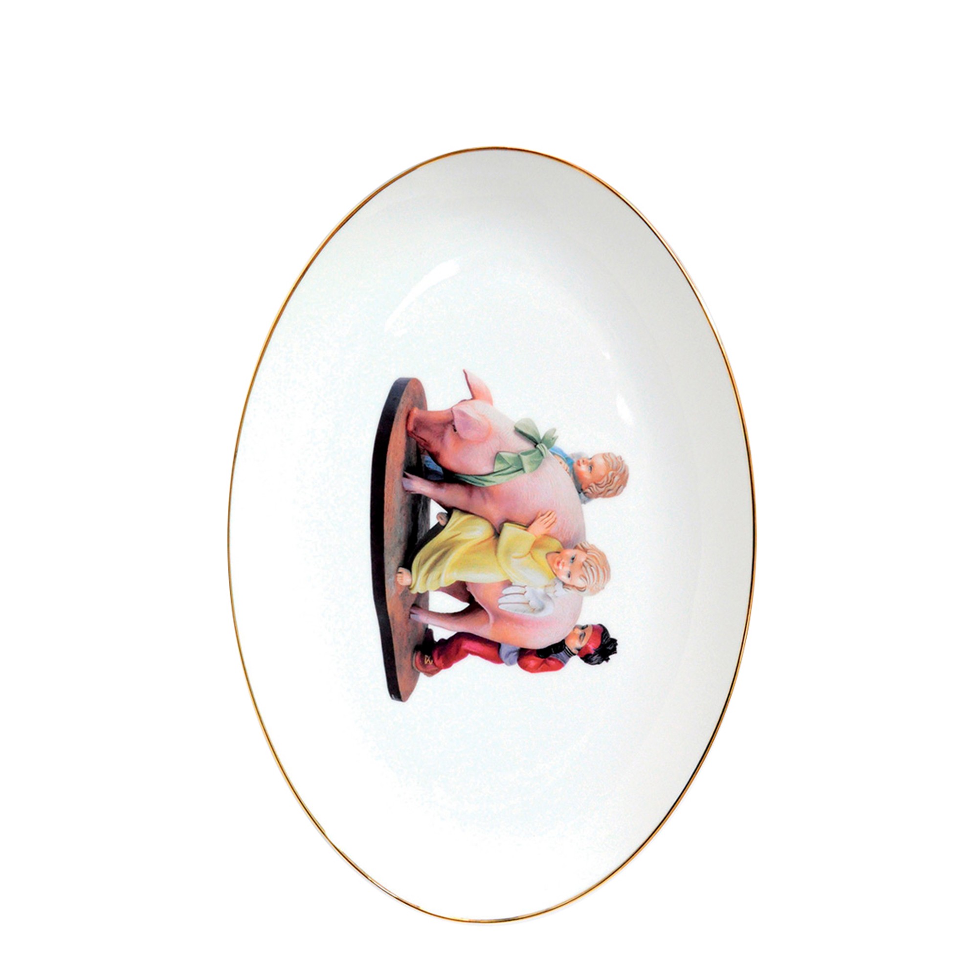 Блюдо овальное 38см серии Banality Series - Jeff Koons (Лимитированная серия на 4500 пред.) Bernardaud