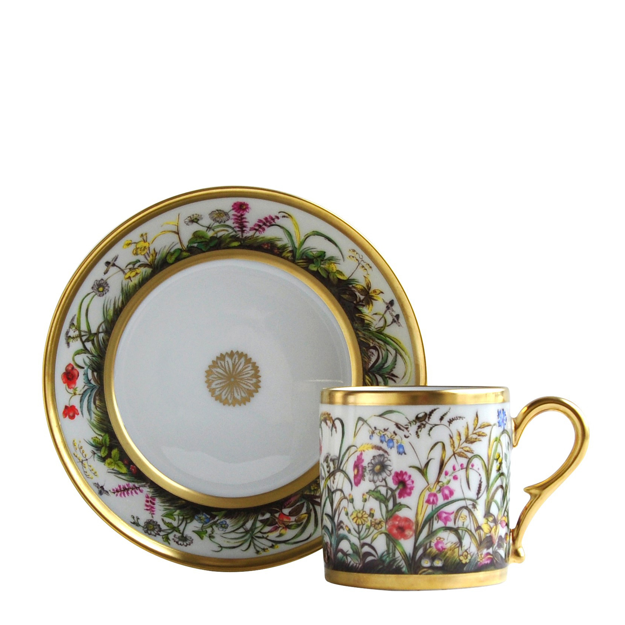 Чашка с блюдцем серии Historic Cups "Aux Fleurs Des Champs" Bernardaud