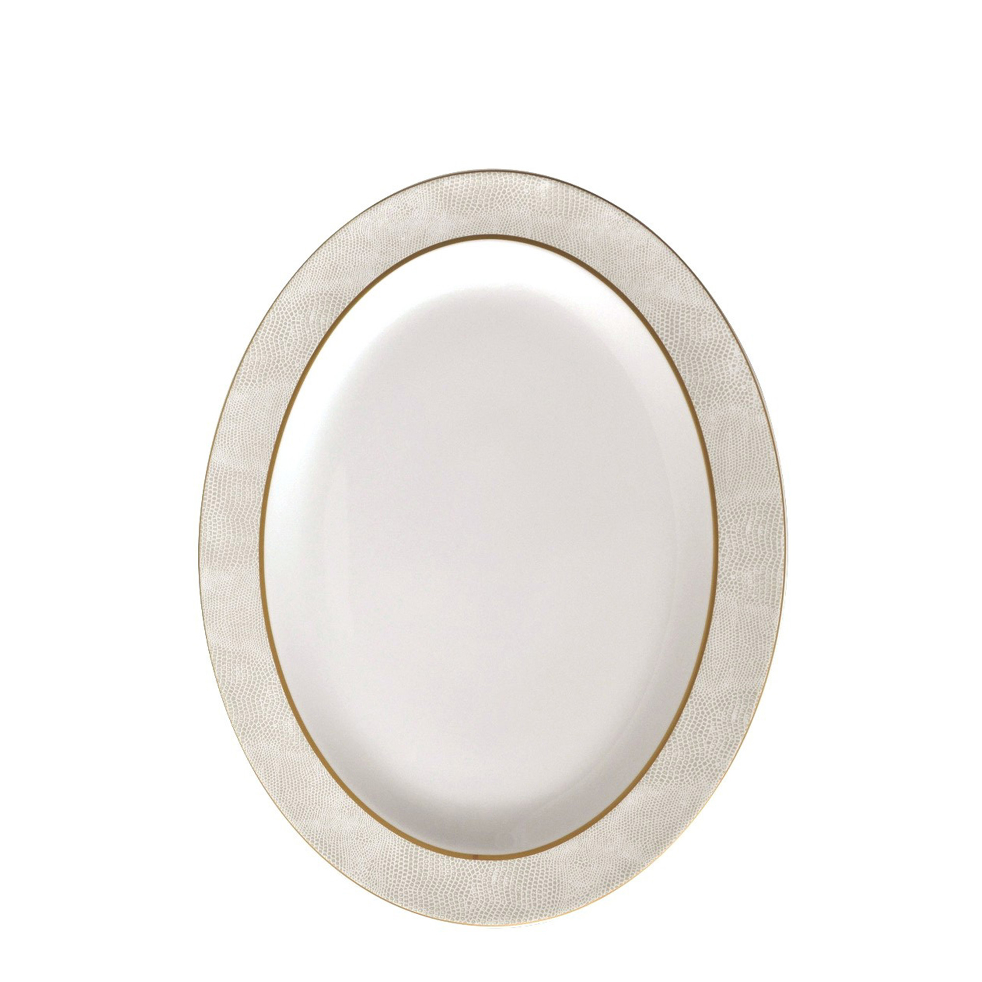Блюдо овальное 33см серии Sauvage Or Bernardaud