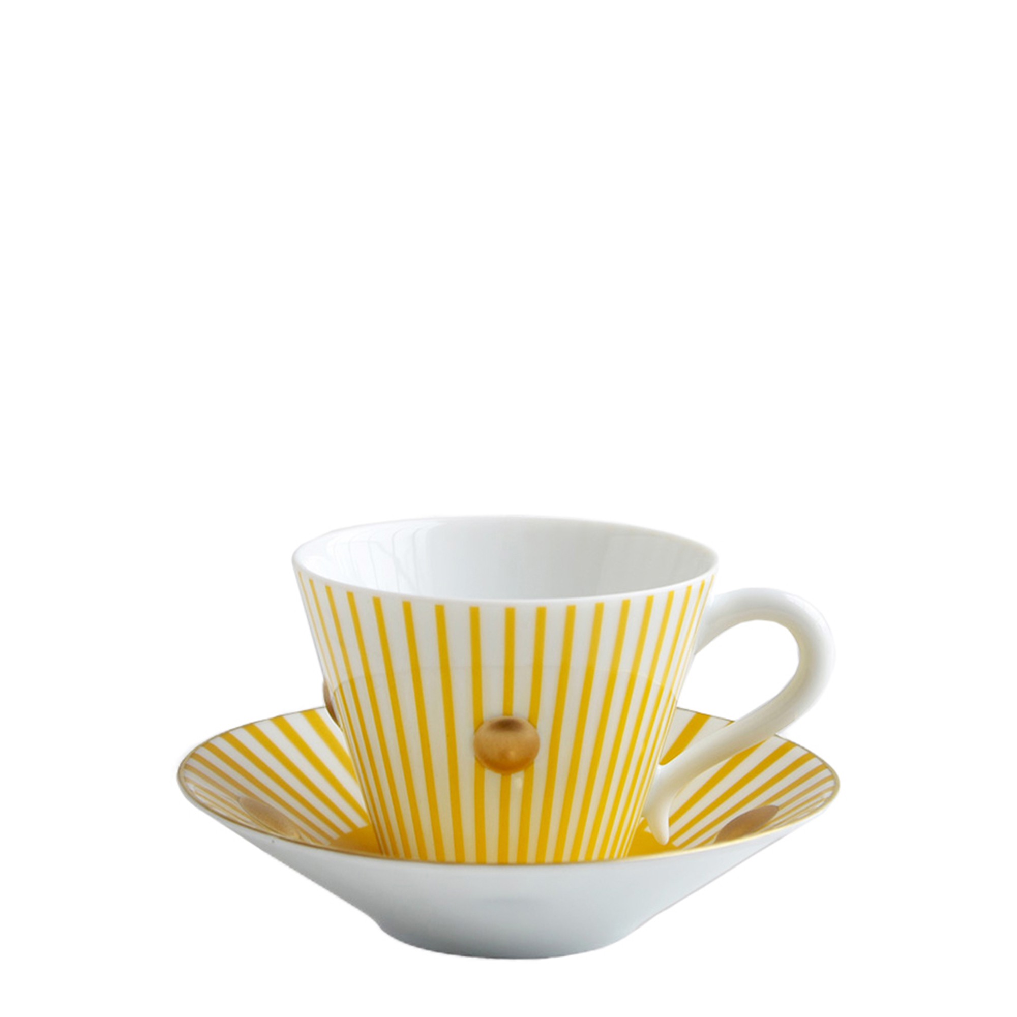 Чашка кофейная с блюдцем 130мл серии Delphos & Knossos "Jaune" Bernardaud