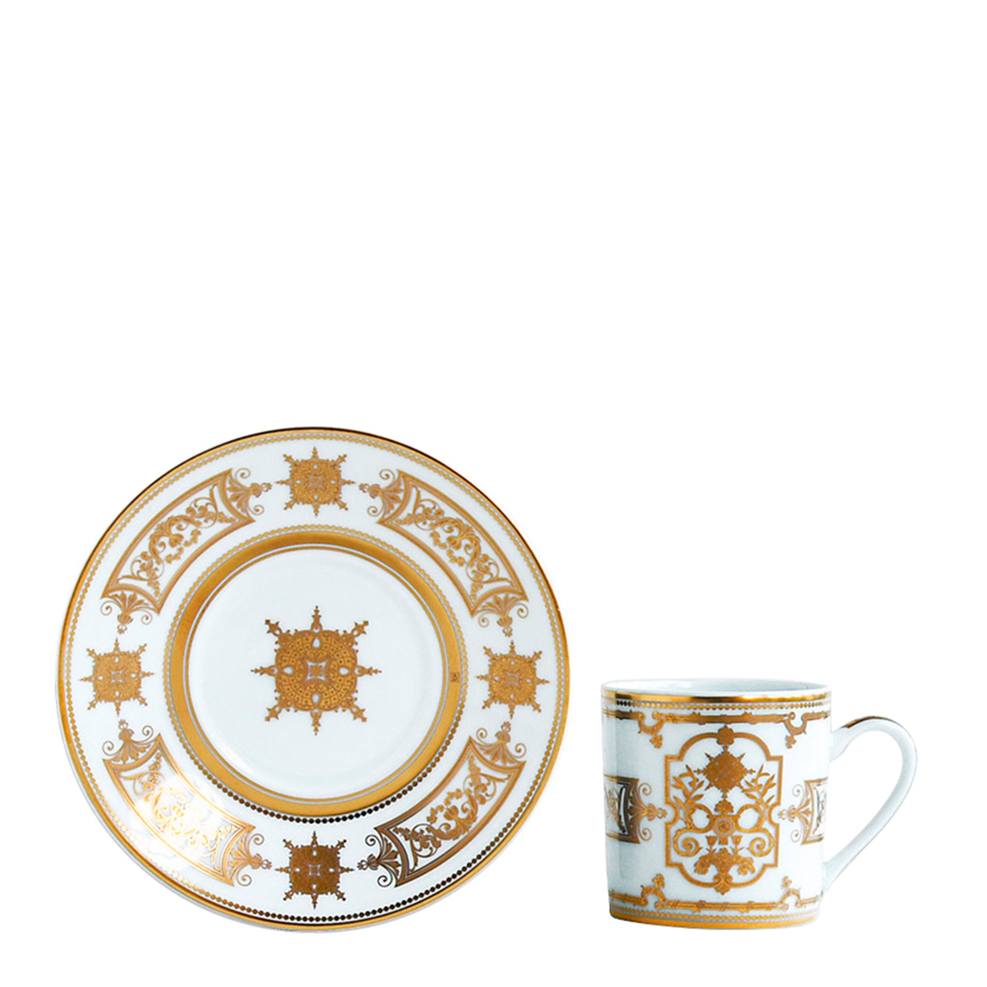 Чашка эспрессо с блюдцем 80мл от Aux Rois Or Bernardaud