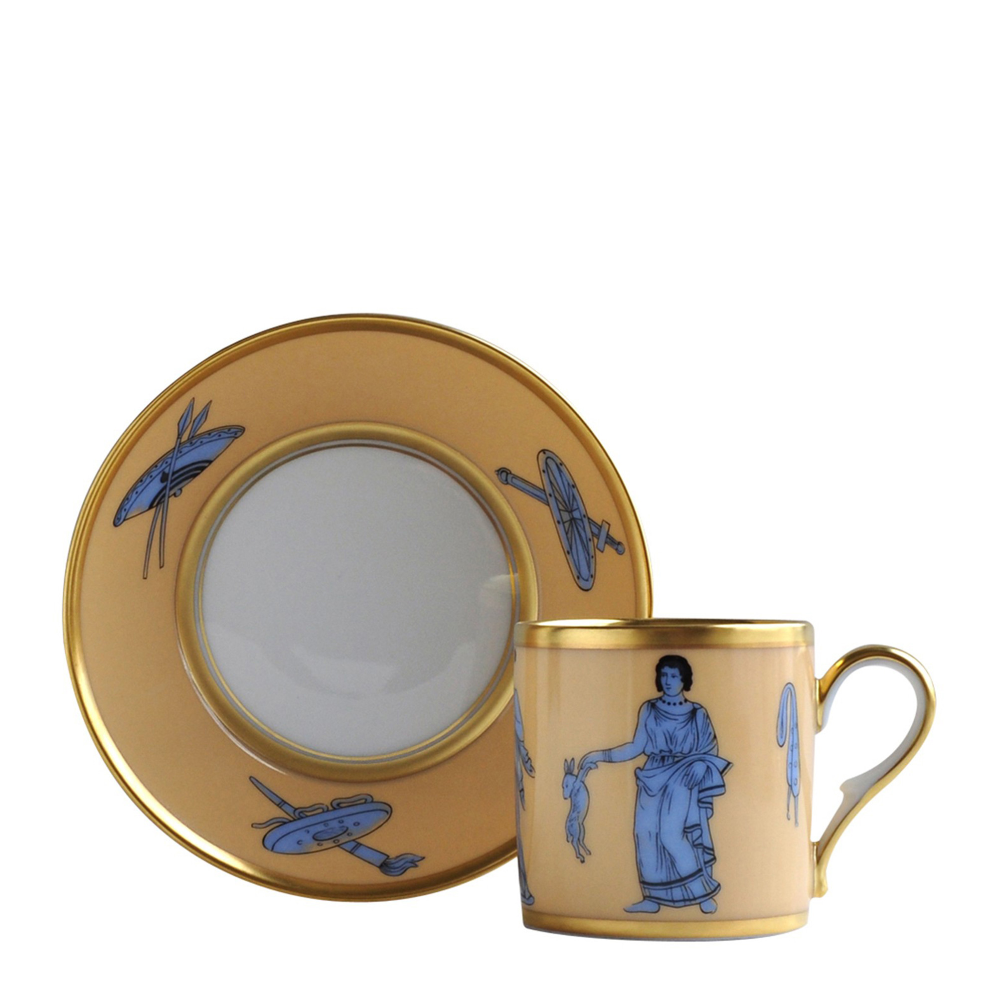 Чашка с блюдцем серии Historic Cups "Etrusque Bleu" Bernardaud
