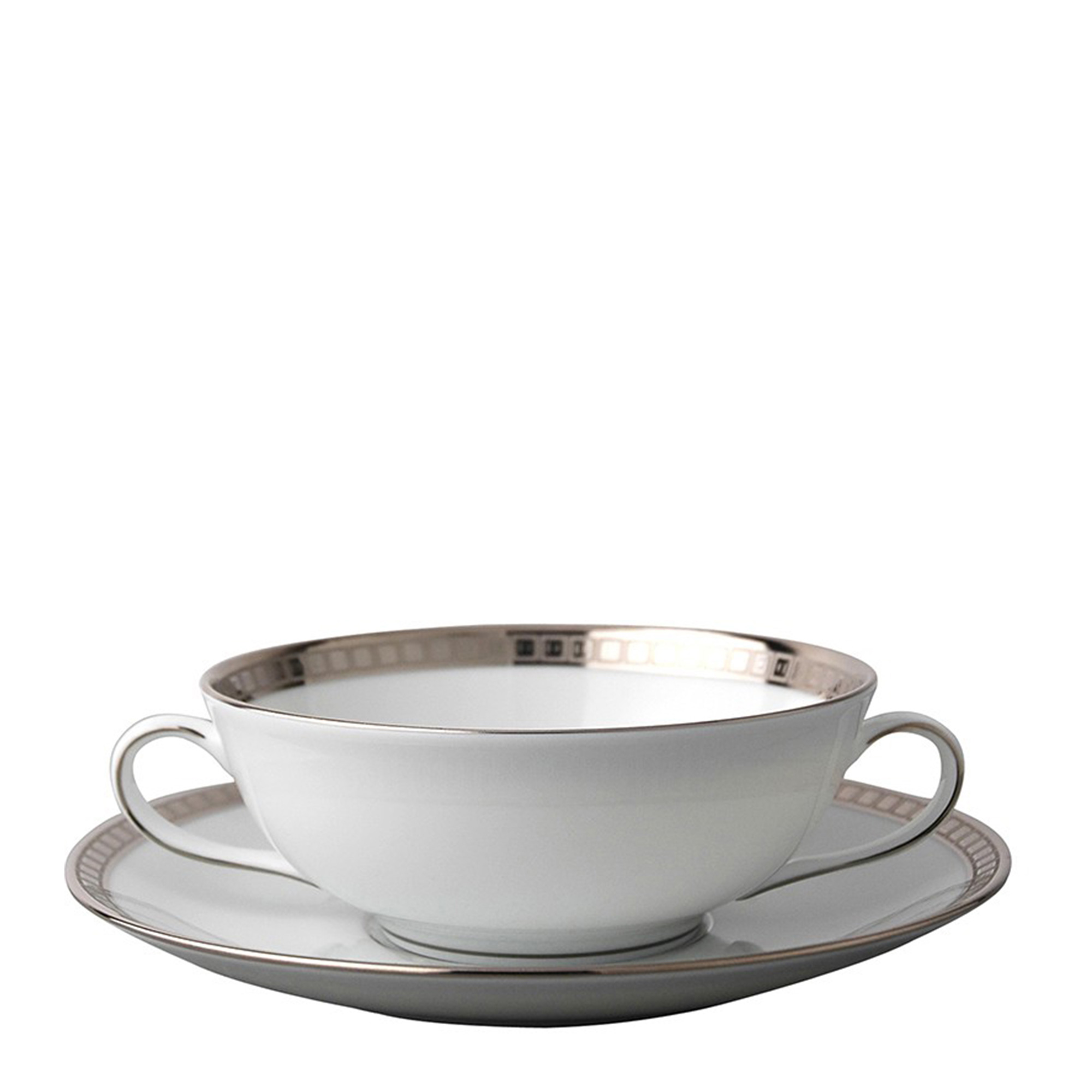 Чаша суповая с блюдцем 150мл от Athena Platine Bernardaud