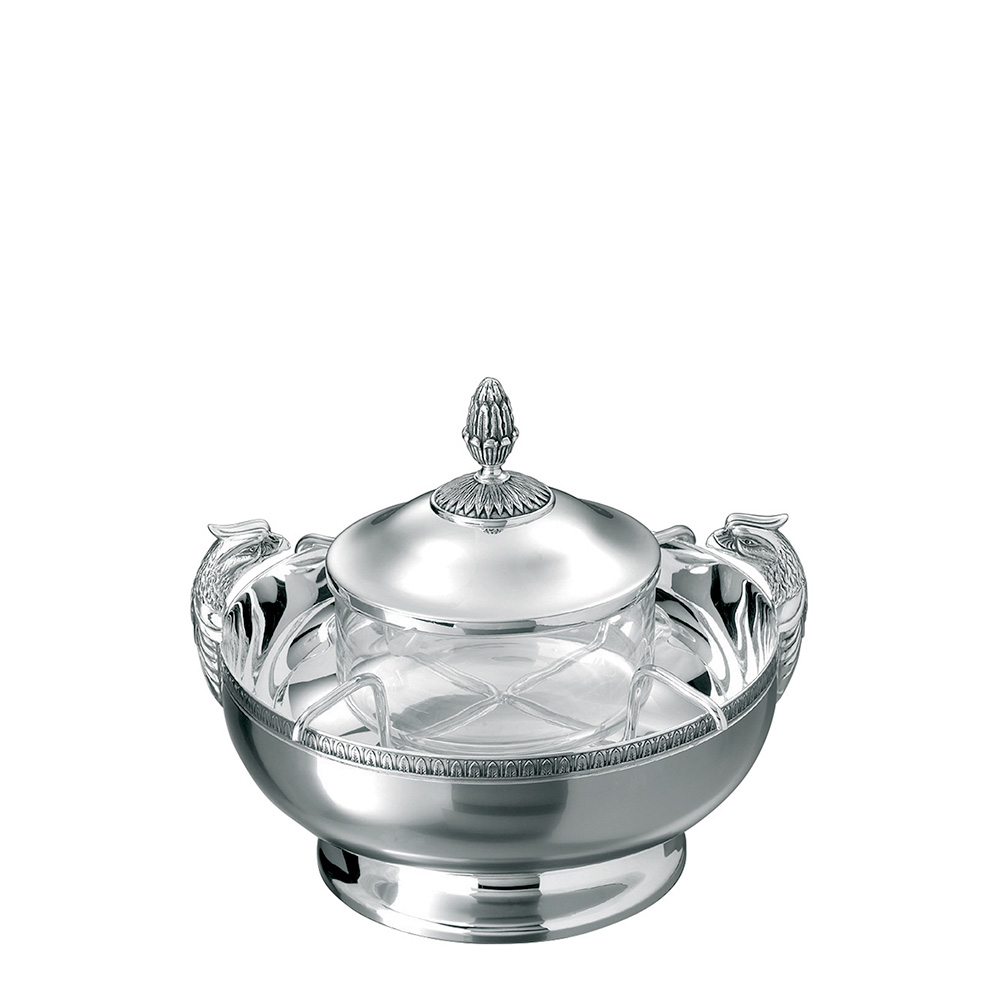 Икорница 17см от Malmaison "Посеребрение" Christofle