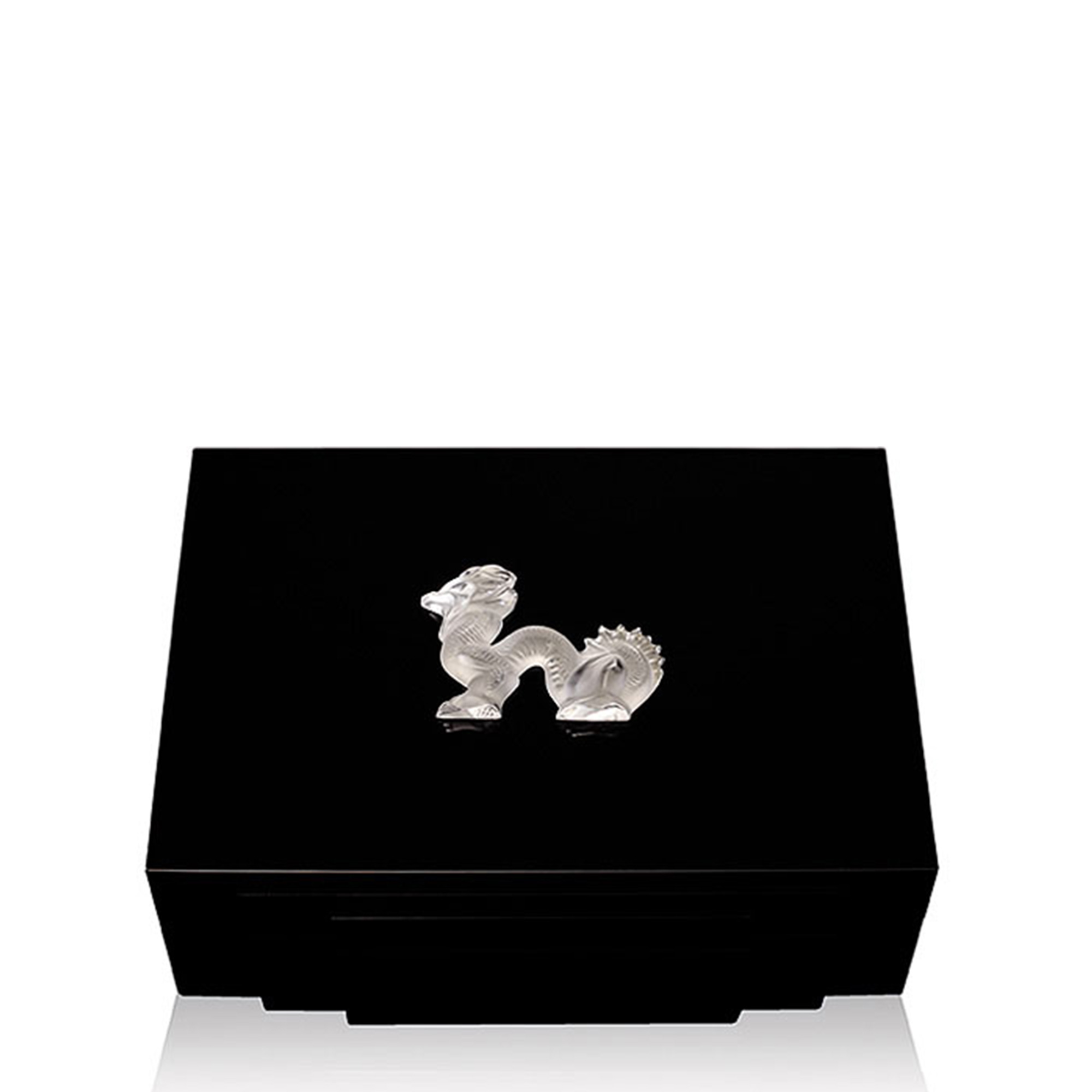 Хьюмидор для сигар "Черный лак" 30см от Dragon Lalique