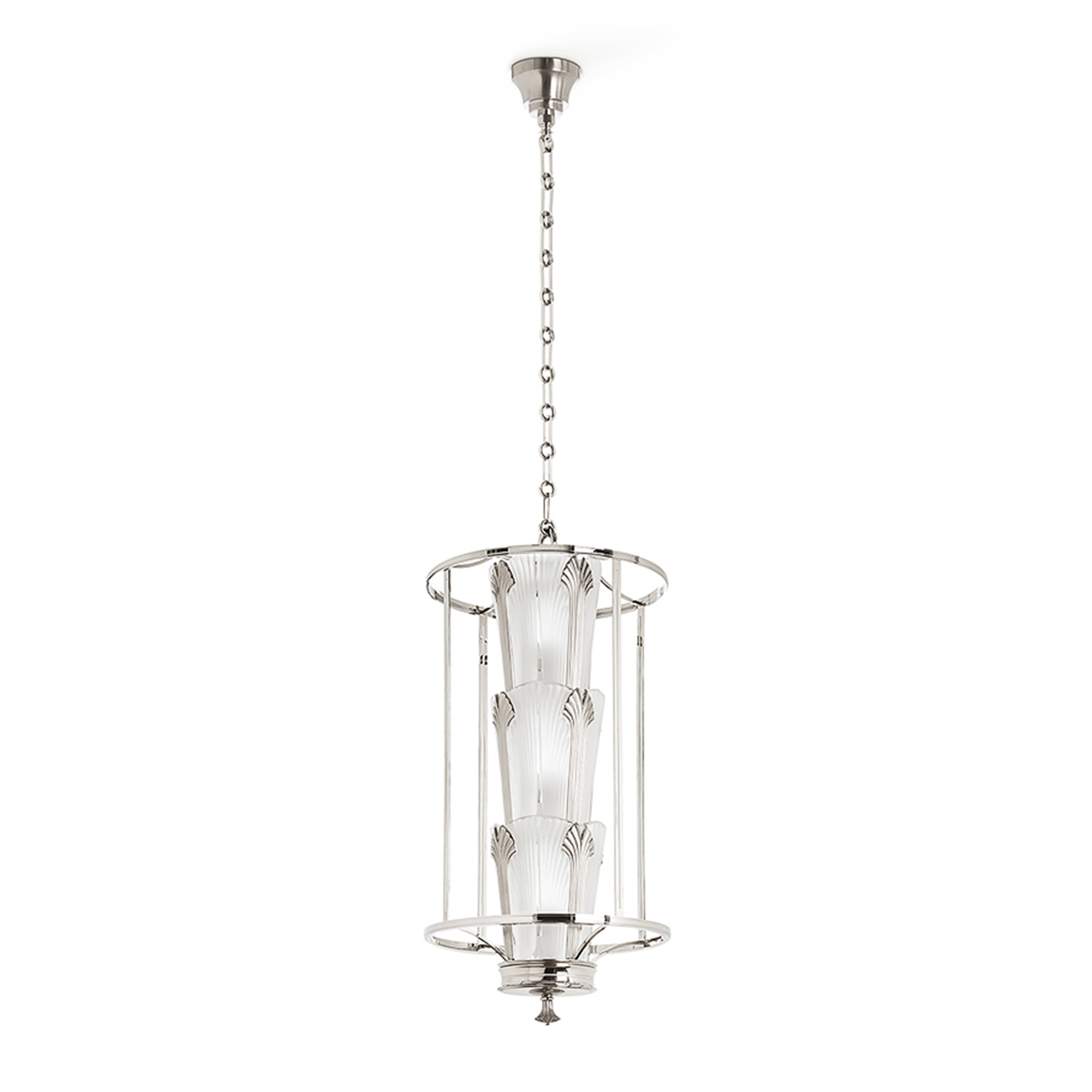Подвесная лампа "Никелевый" 83x41см от Ginkgo Lalique
