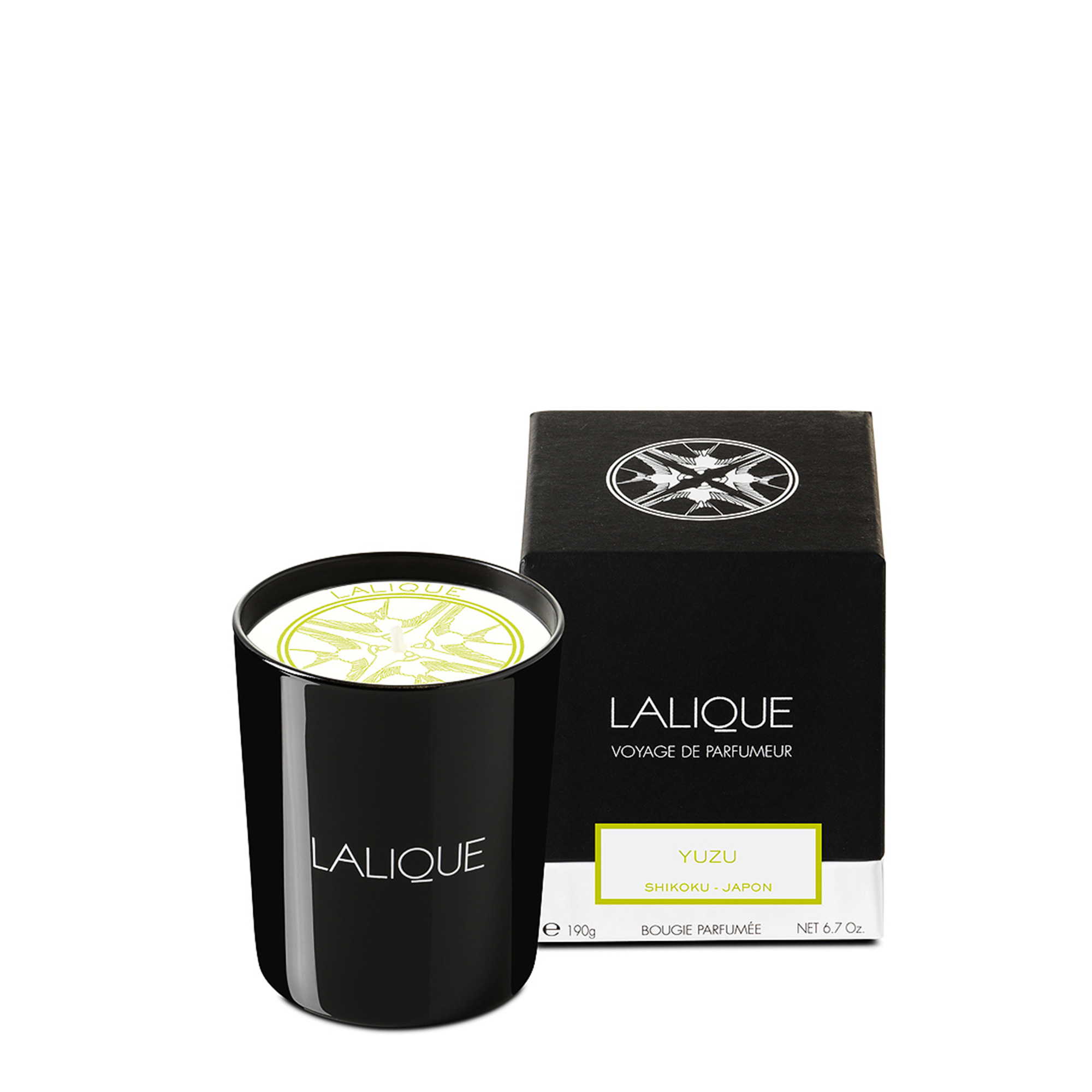Ароматическая свеча 190г. серии Voyage de Parfumeur "Yuzu Japan" Lalique