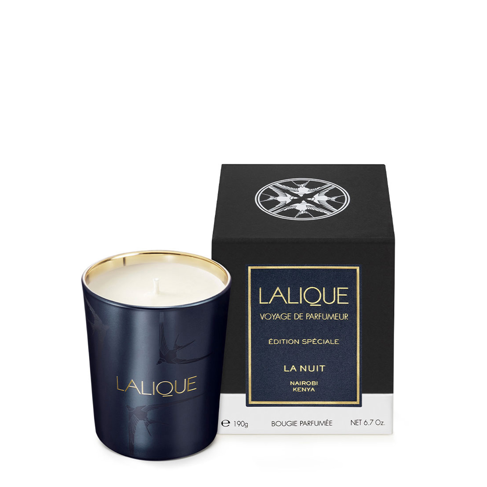 Ароматическая свеча 190г. серии Voyage de Parfumeur "La Nuit Nairobi Special Edition" Lalique