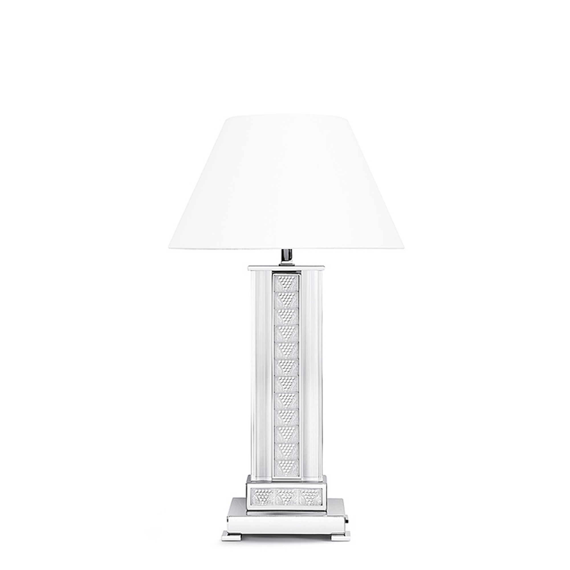 Настольная лампа без абажура "Полированная сталь" 27x17x59см серии Raisins (Нумерованная серия) Lalique