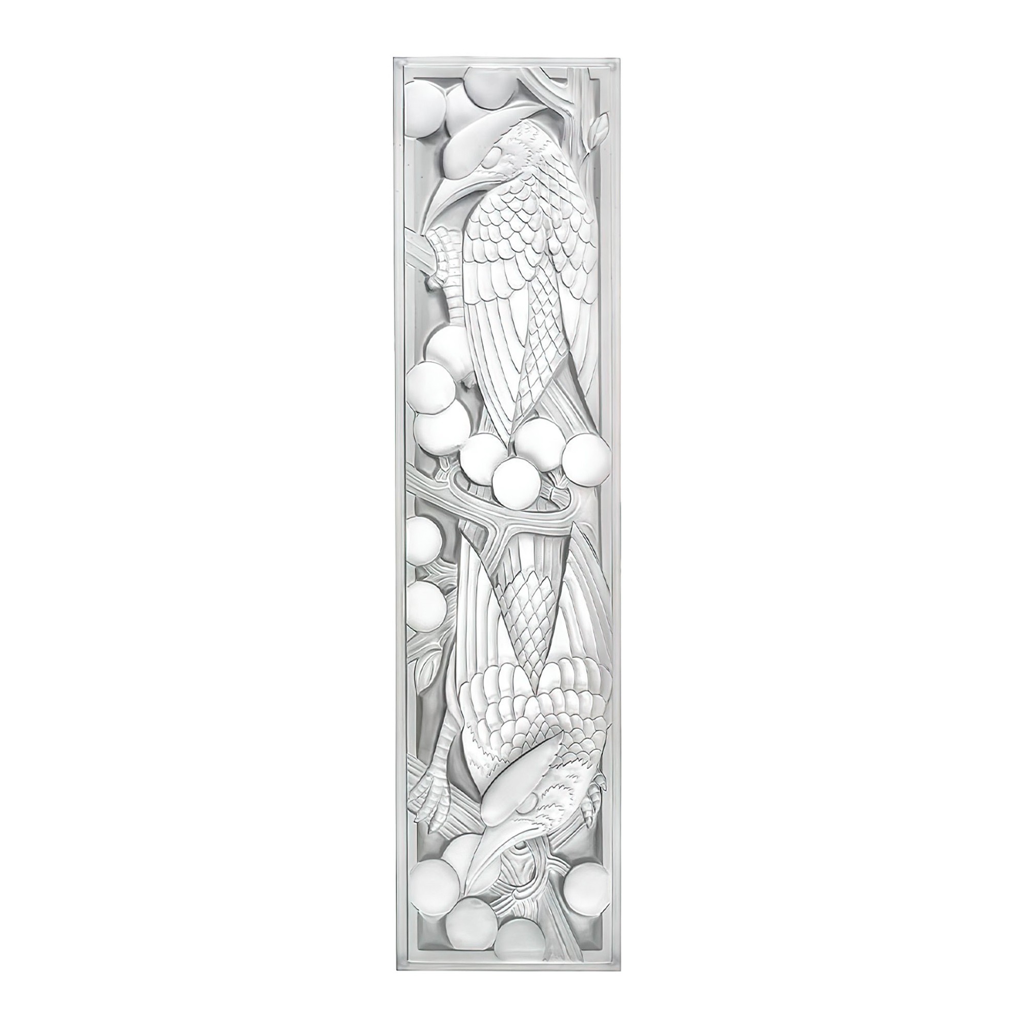 Декоративная панель зеркальная (левая сторона) 89х30см от Merles et Raisins Lalique