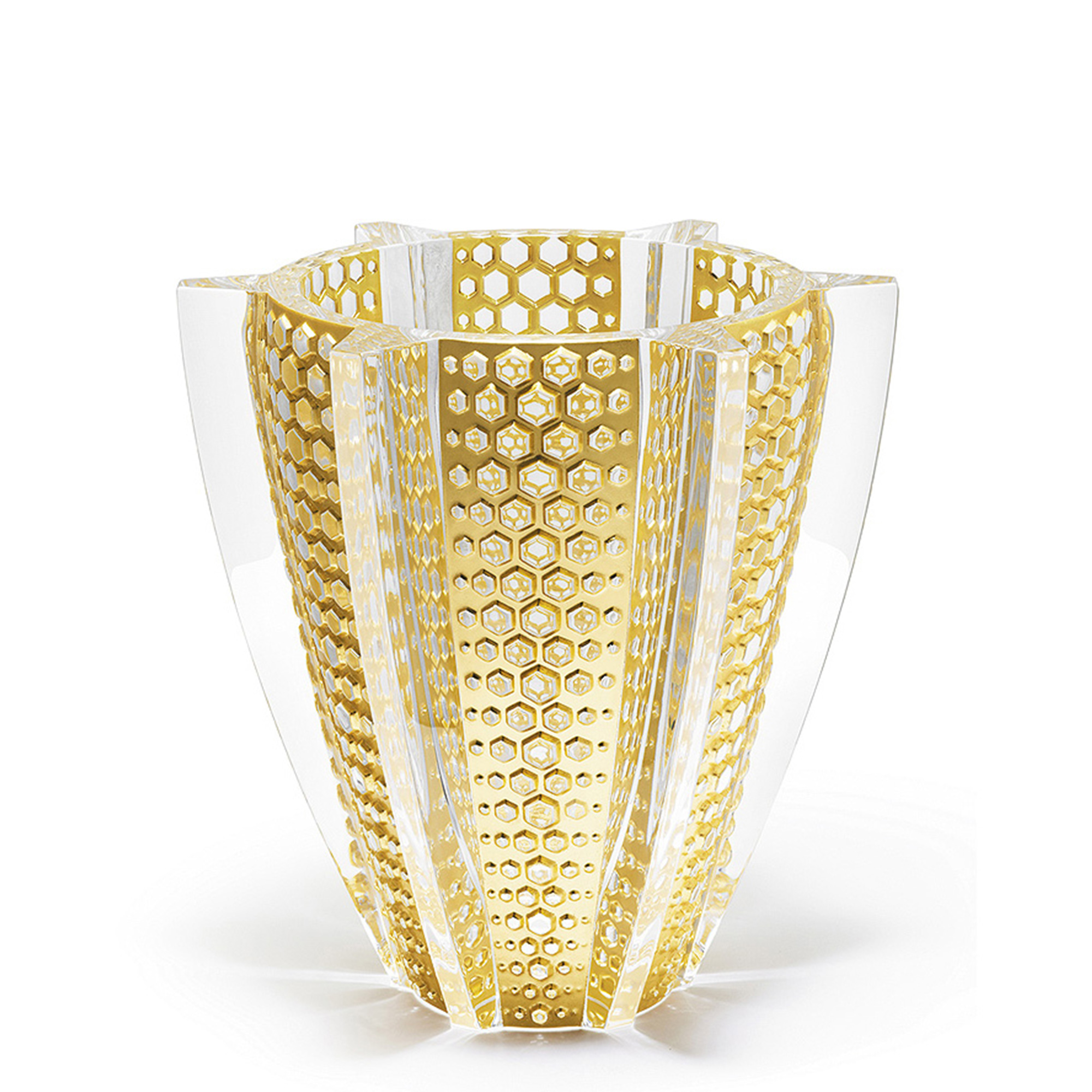 Ваза "Золотые вставки" 30см от Rayons (Лимитированная серия на 88 пред.) Lalique