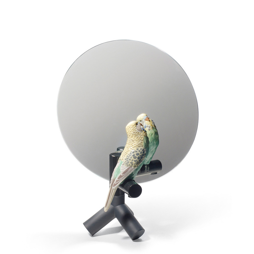 Зеркало настольное "Попугай" 37 x 27см серии The Parrot Party Lladro
