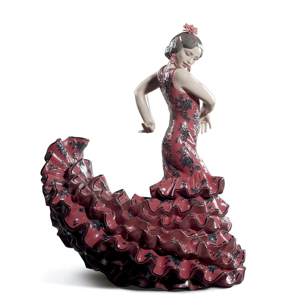 Статуэтка "Искусство фламенко (красный)" 47 x 27см серии World Cultures "Spanish traditions" Lladro