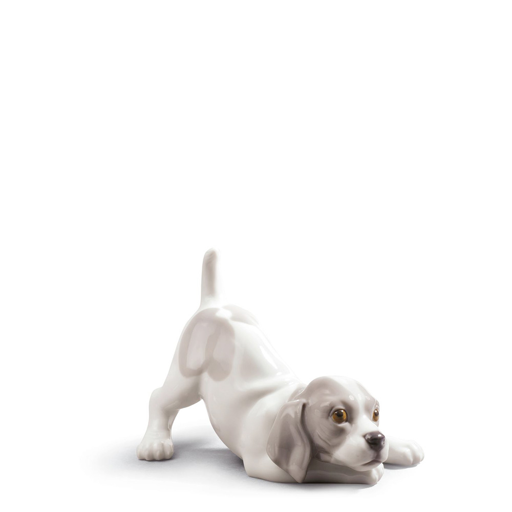 Статуэтка "Игривый щенок" 11 x 11см от Animal Kingdom "Like cat and dog" Lladro