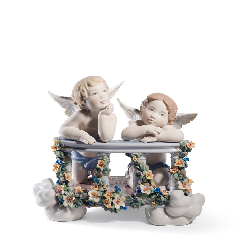 Статуэтка "Небесный балкон" 22 x 27см серии Spirituality "Angels" Lladro