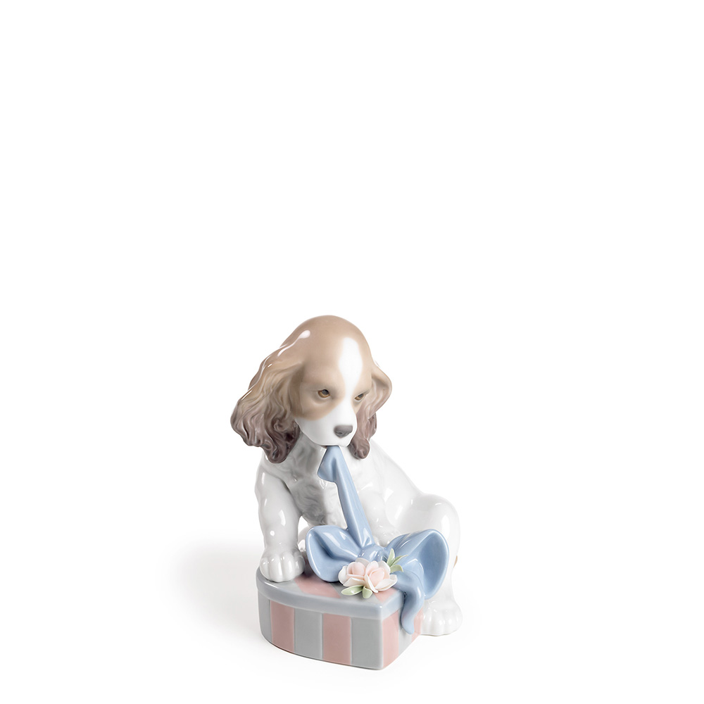 Статуэтка "Не могу дождаться!" 13 x 12см от Animal Kingdom "Like cat and dog" Lladro