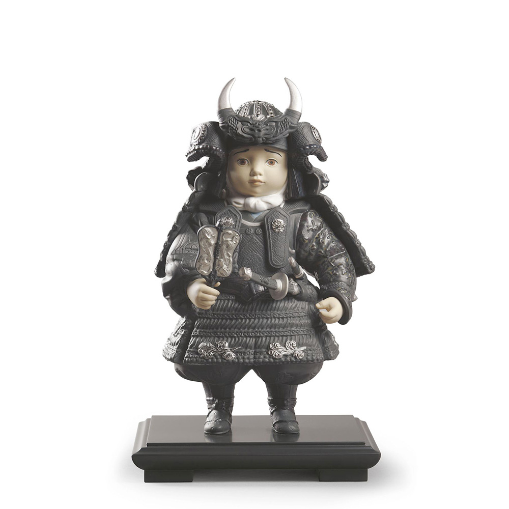 Статуэтка "Маленький самурай (серебро)" 36 x 21см серии World Cultures "Orientalism" Lladro