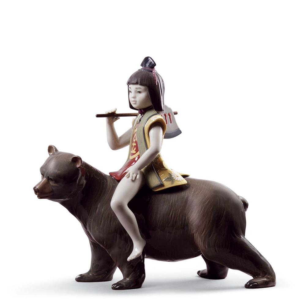Статуэтка "Кинтаро и медведь" 30 x 31см серии Childhood & Fairy Tales "Sweet Moments" Lladro
