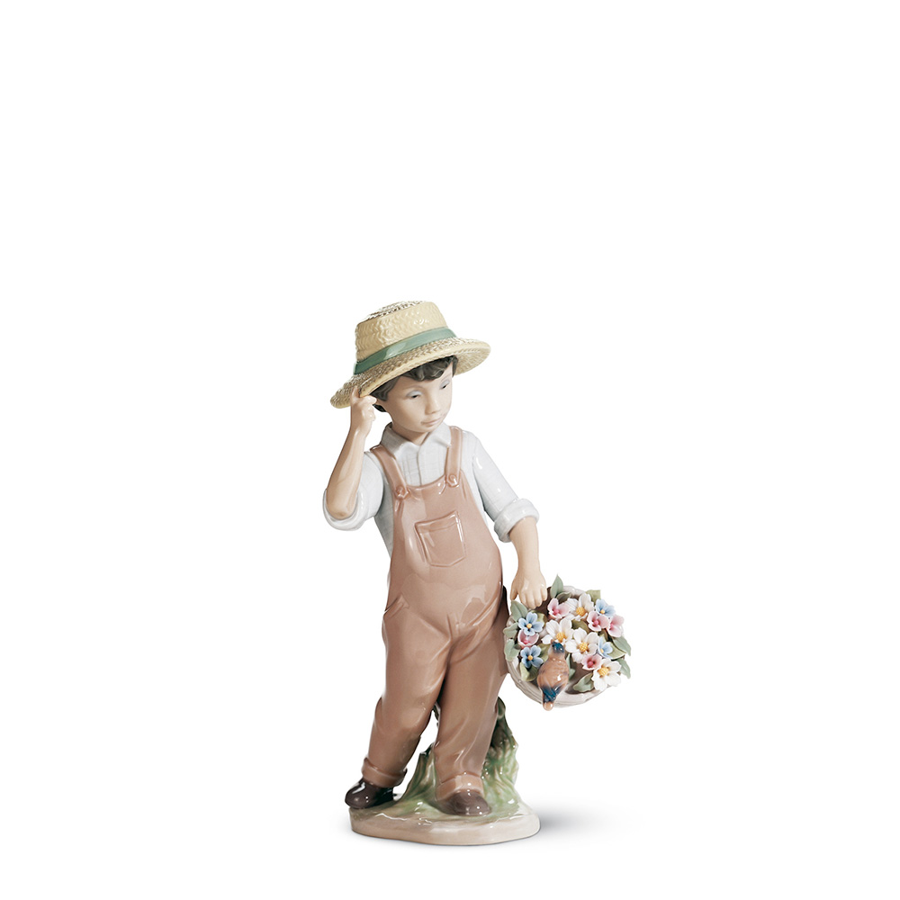 Статуэтка "Мой счастливый друг" 21 x 12см серии Childhood & Fairy Tales "In my garden" Lladro