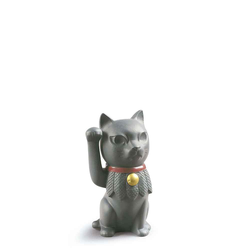Статуэтка "Манеки Неко (черный)" 13 x 6см от World Cultures Lladro