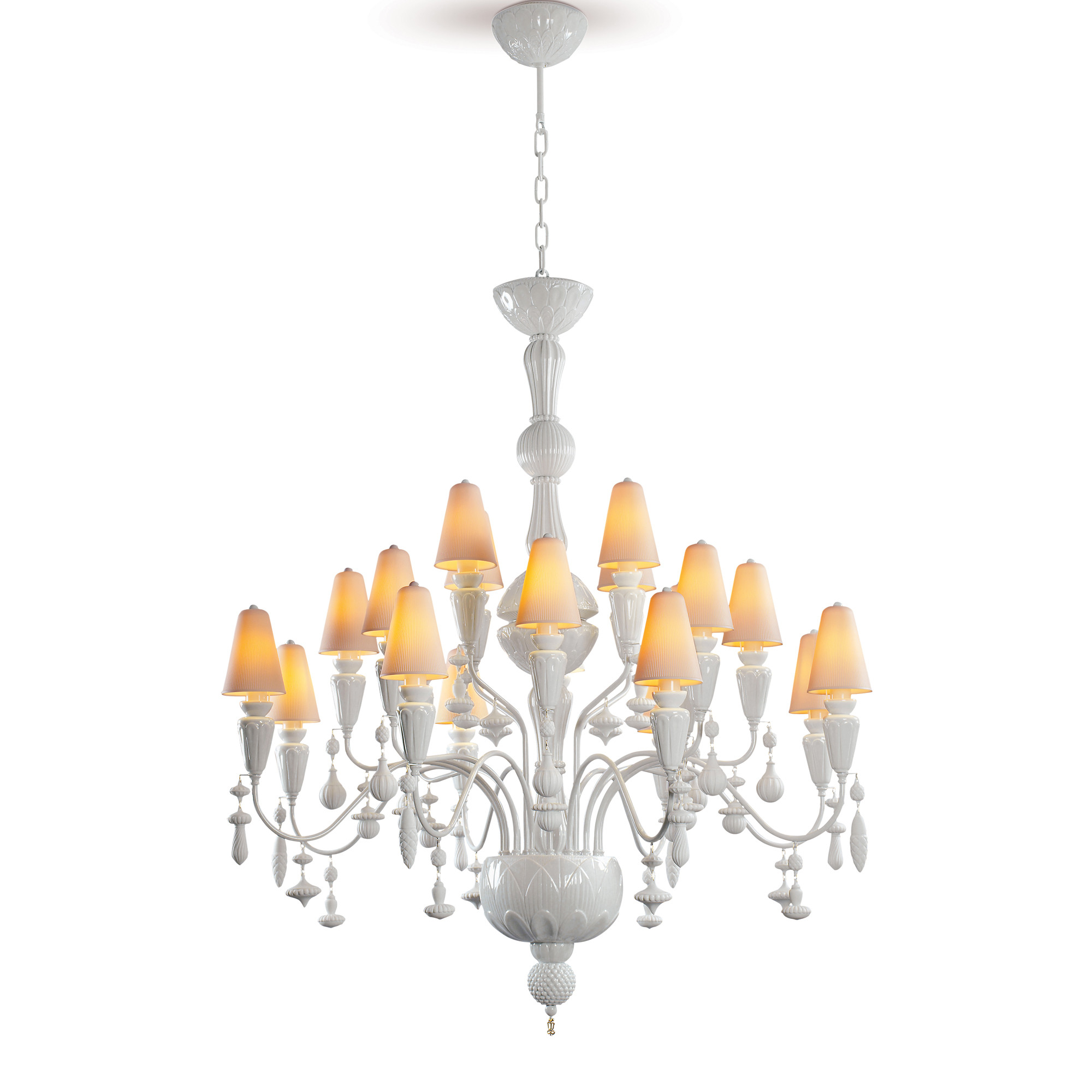 Люстра на 20 свечей (белый) 120 х 115см от Ivy & Seed Lladro