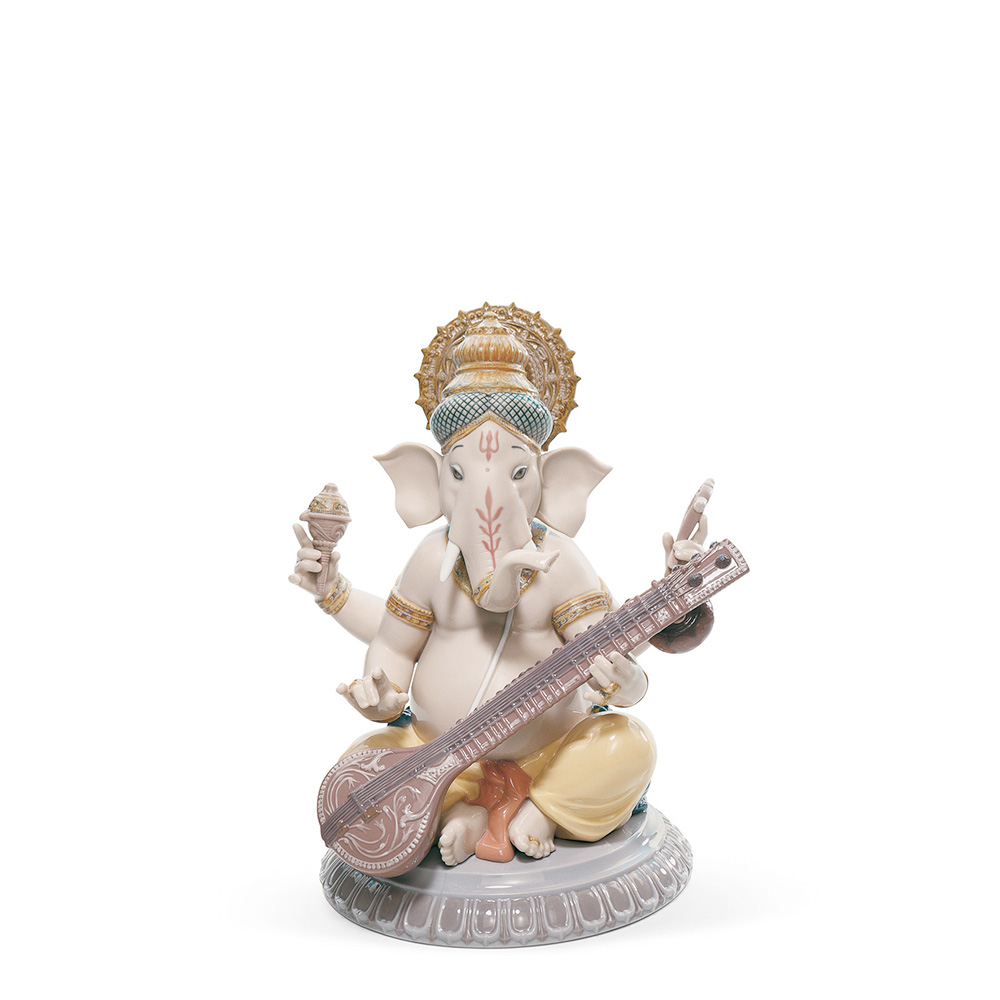 Статуэтка "Ганеша с виной II" 23 x 19см серии Spirituality "Hinduism" Lladro