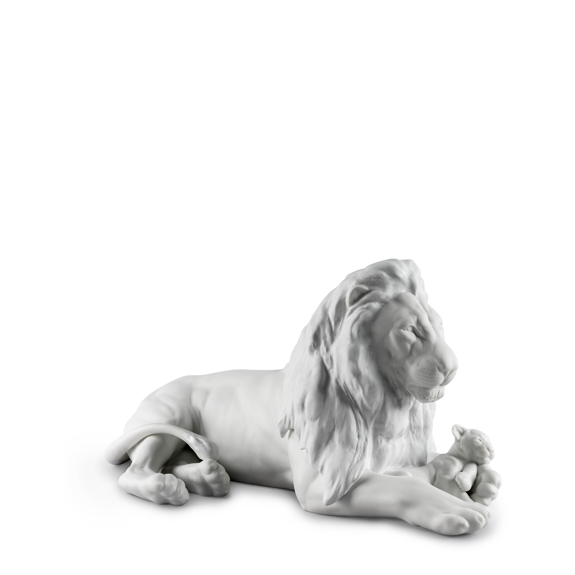 Статуэтка "Лев с детёнышем" 21 х 44см серии Animal Kingdom Lladro
