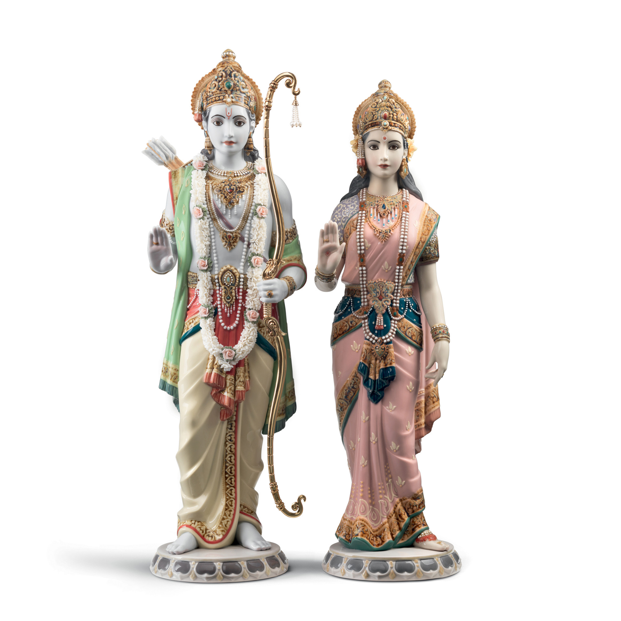 Статуэтка "Рама и Сита" 47 х 30см серии Spirituality "The Spirit of India" (Лимитированная серия на 1800 пред.) Lladro