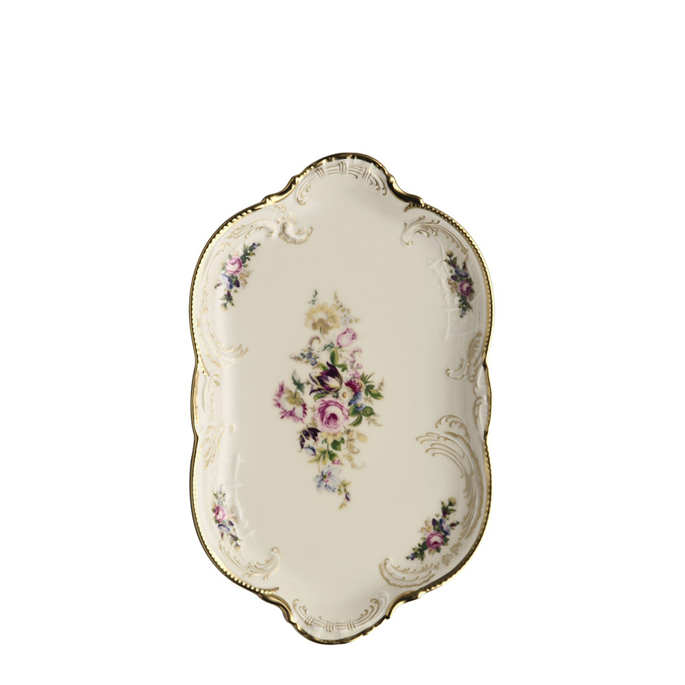 Блюдо овальное 28см серии Sanssouci Elfenbein Diplomat Rosenthal