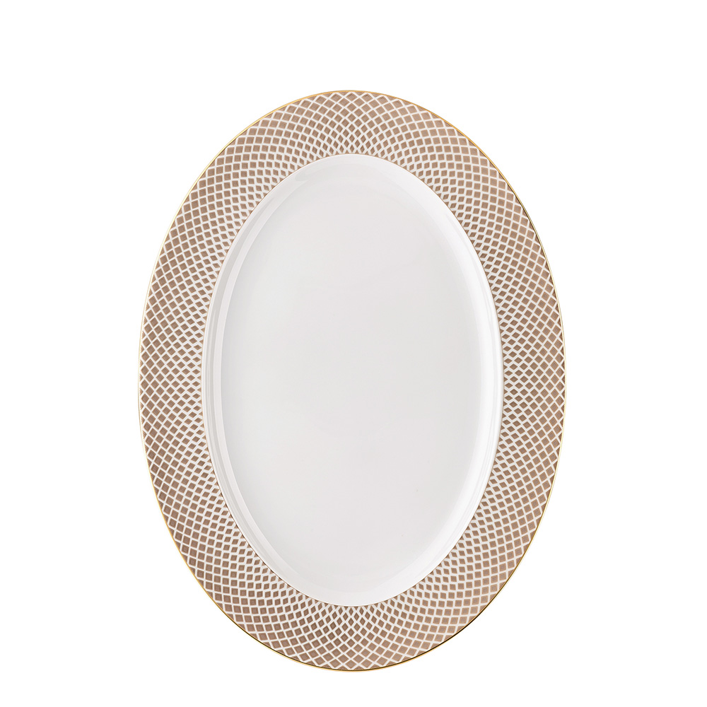 Блюдо овальное 40см от Francis Carreau Beige Rosenthal