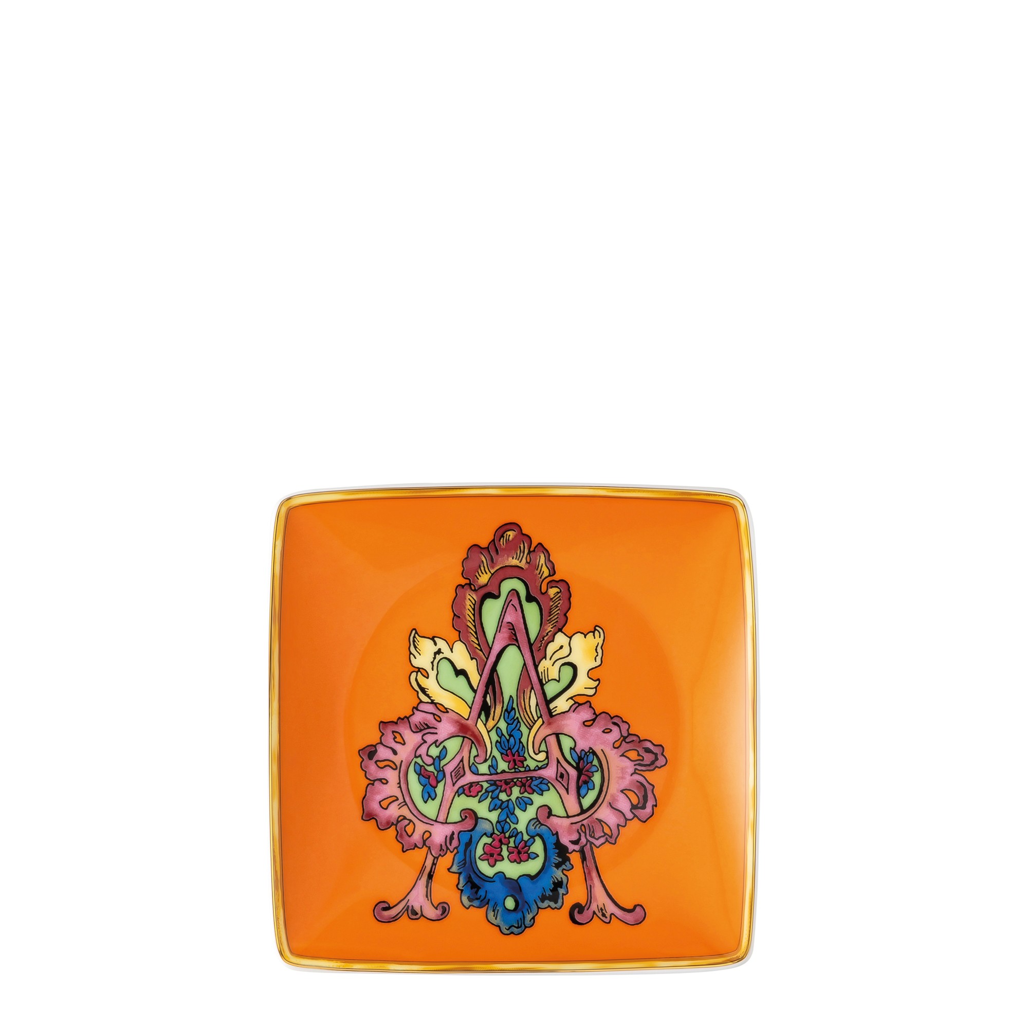 Чаша квадратная "A" 12см от Versace Holiday Alphabet Rosenthal Versace