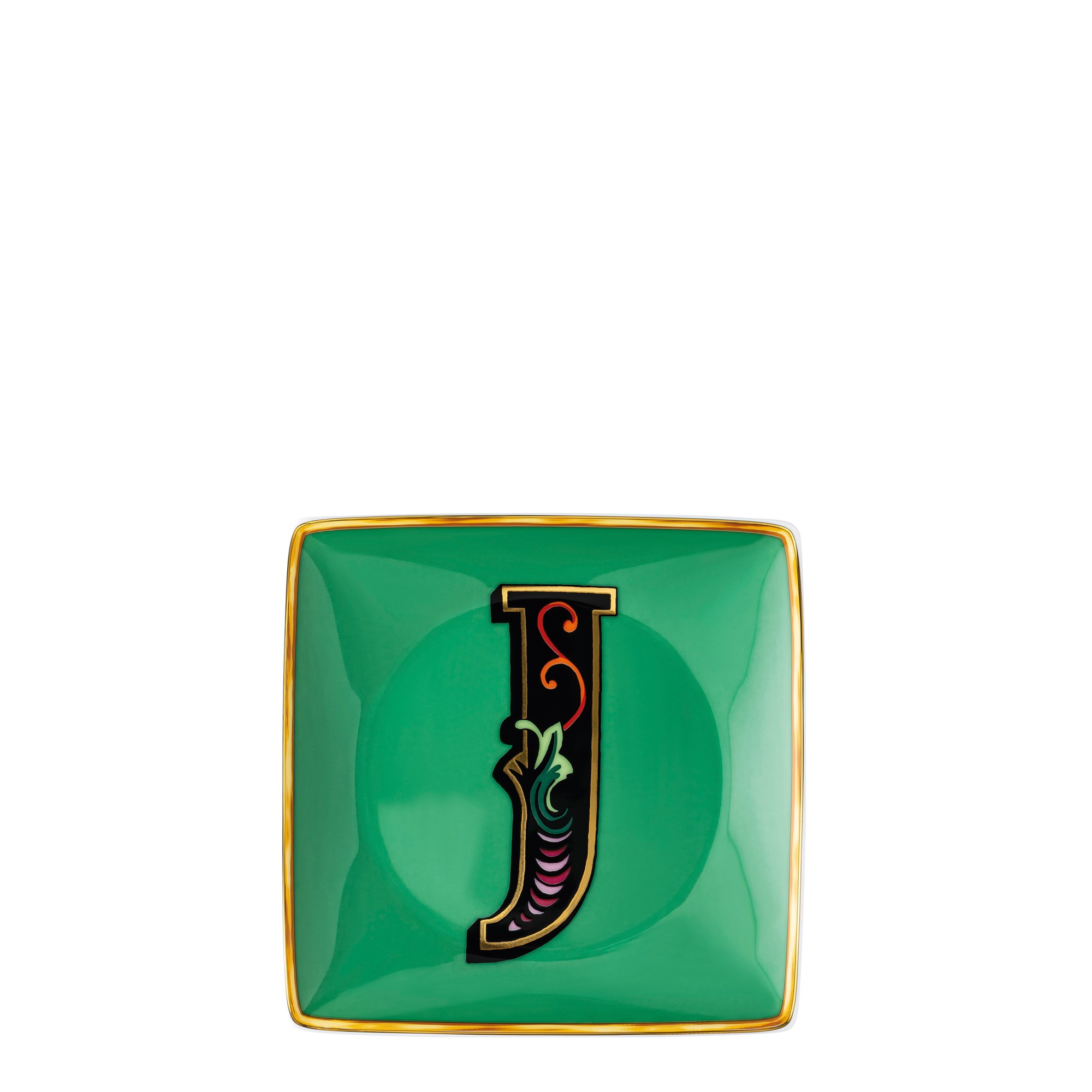 Чаша квадратная "J" 12см от Versace Holiday Alphabet Rosenthal Versace