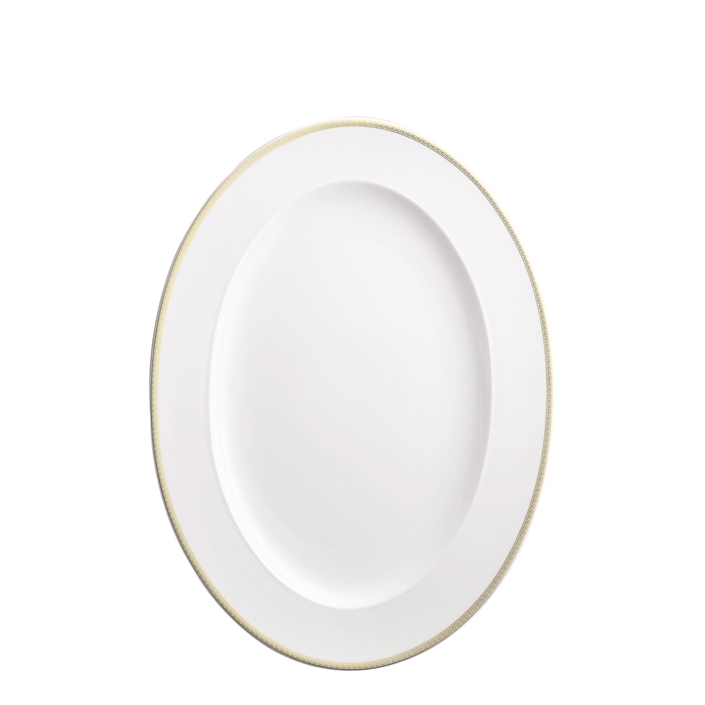 Блюдо овальное 34см от Medaillon Meandre D'or Rosenthal Versace