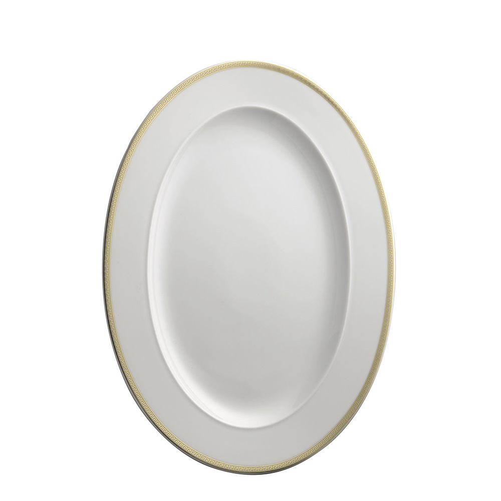 Блюдо овальное 40см от Medaillon Meandre D'or Rosenthal Versace