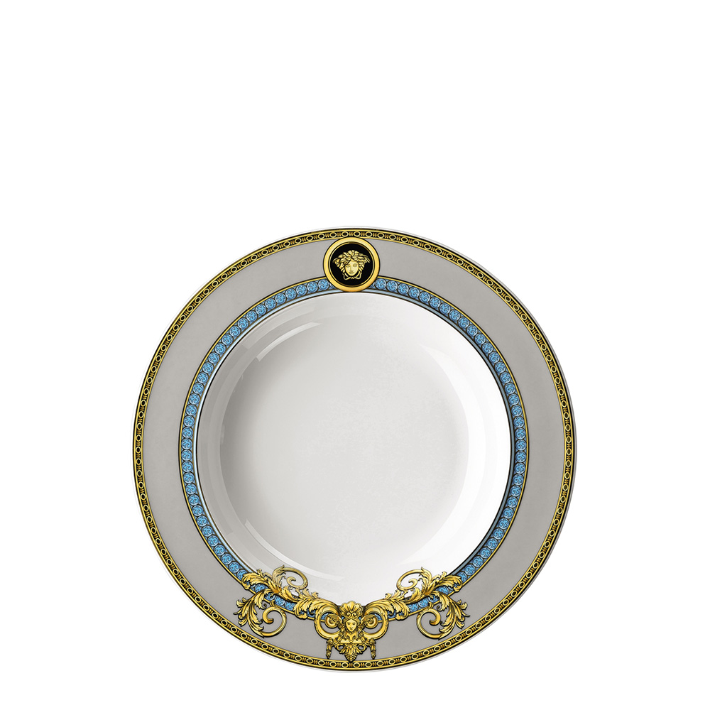 Тарелка суповая 22см серии Prestige Gala Le Bleu Rosenthal Versace