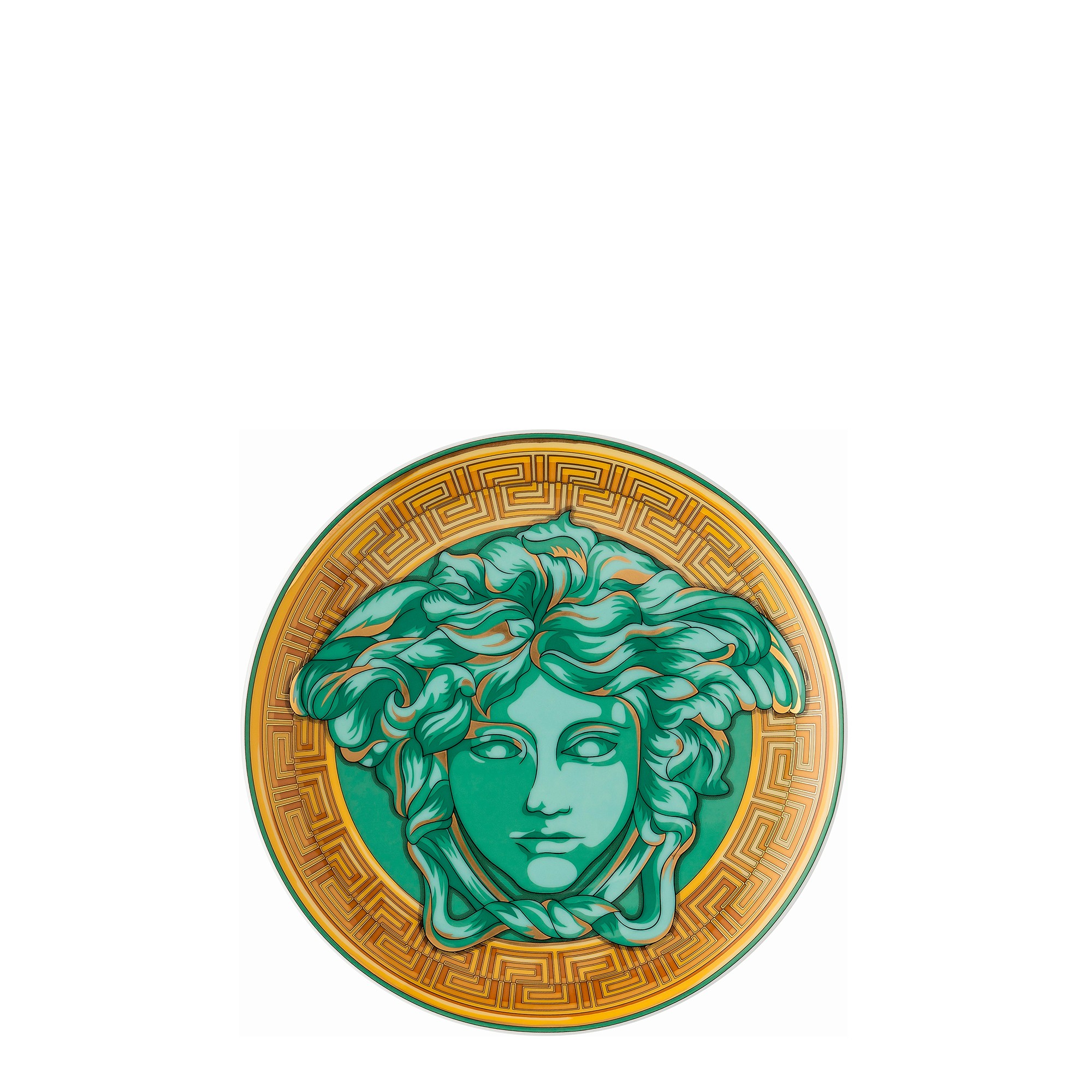 Тарелка десертная 17см серии Medusa Amplified "Green Coin" Rosenthal Versace