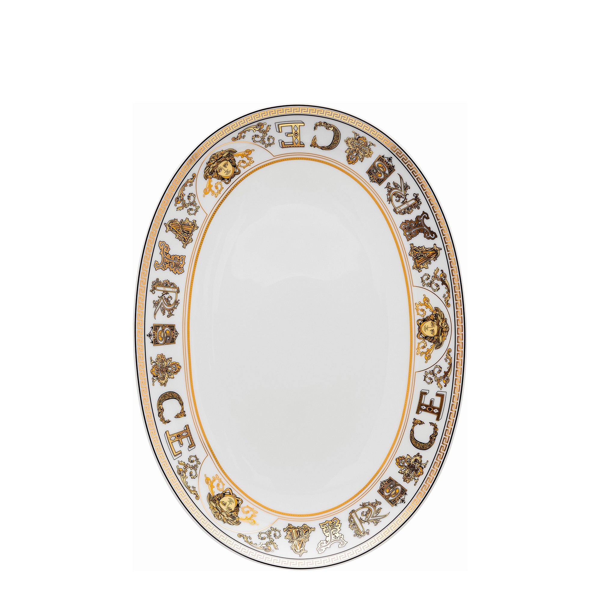 Блюдо овальное 33см от Virtus Gala White Rosenthal Versace
