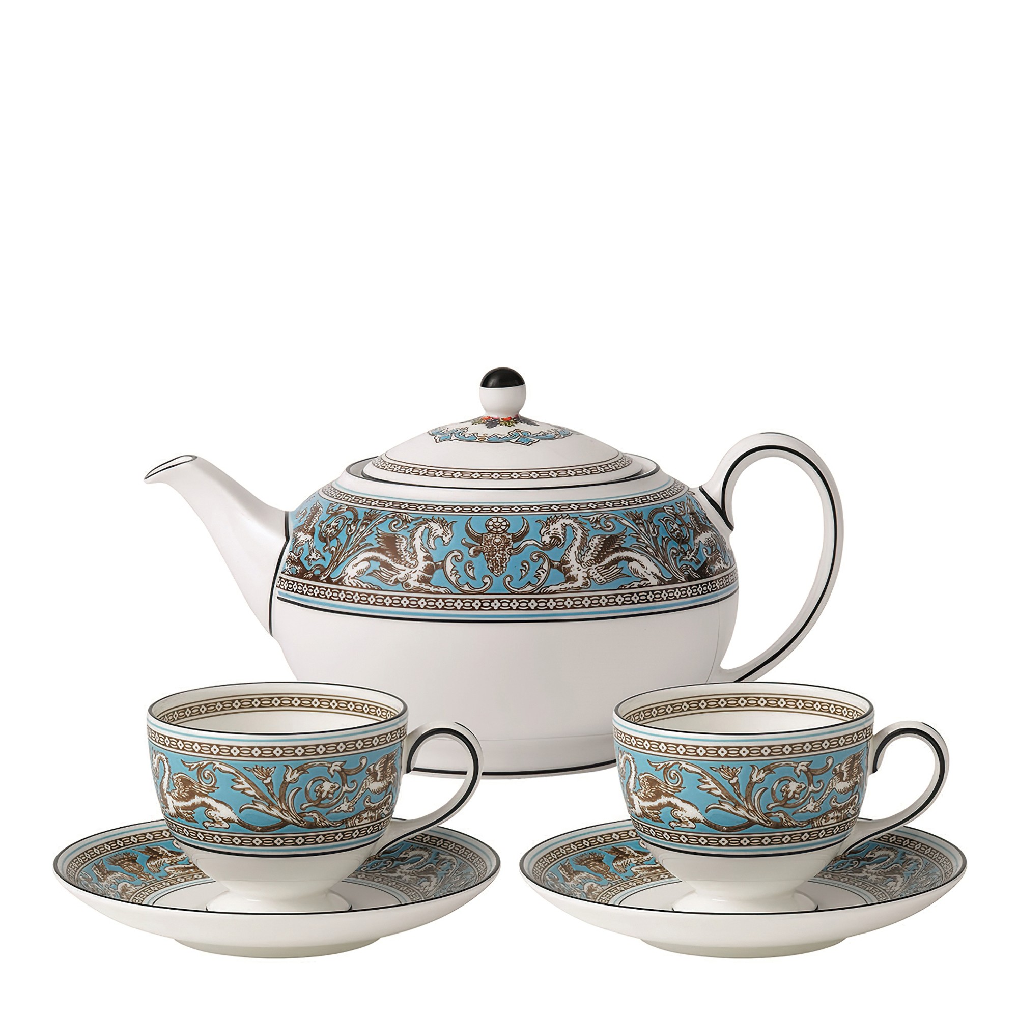 Набор чайный из 3 предметов от Florentine Turquoise Wedgwood