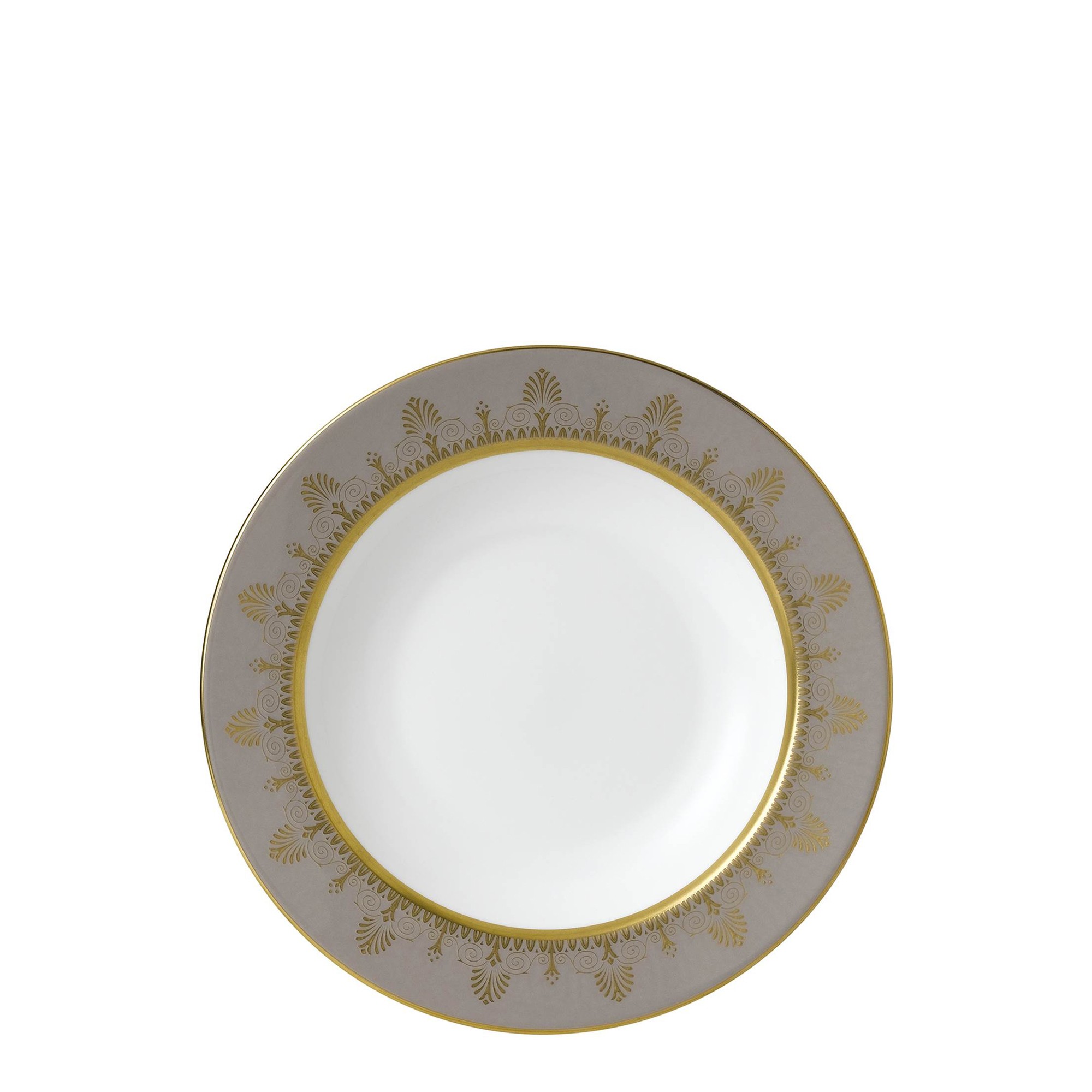 Тарелка суповая 23см серии Anthemion Grey Wedgwood