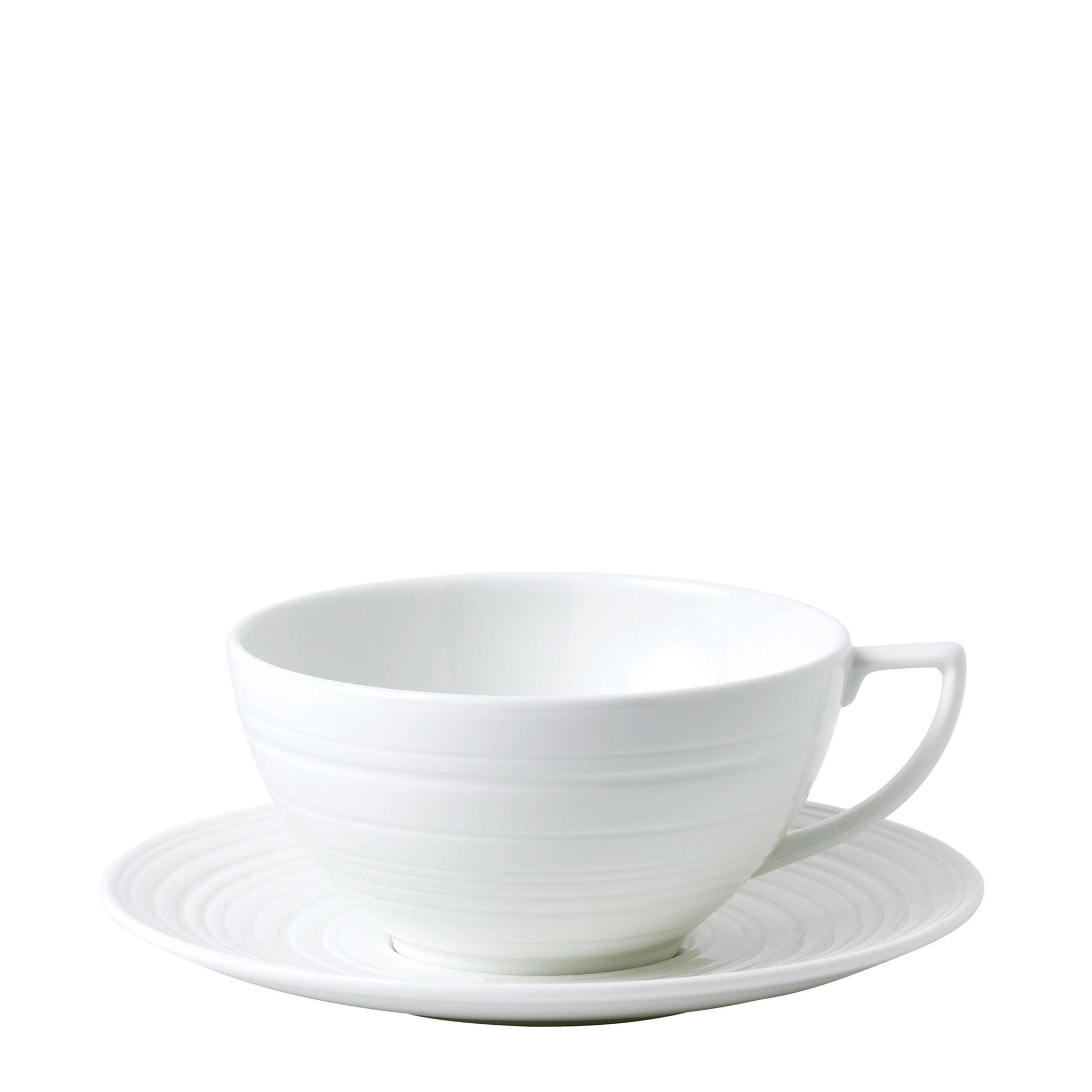 Чашка чайная с блюдцем 230мл серии Jasper Conran - "White Strata" Wedgwood