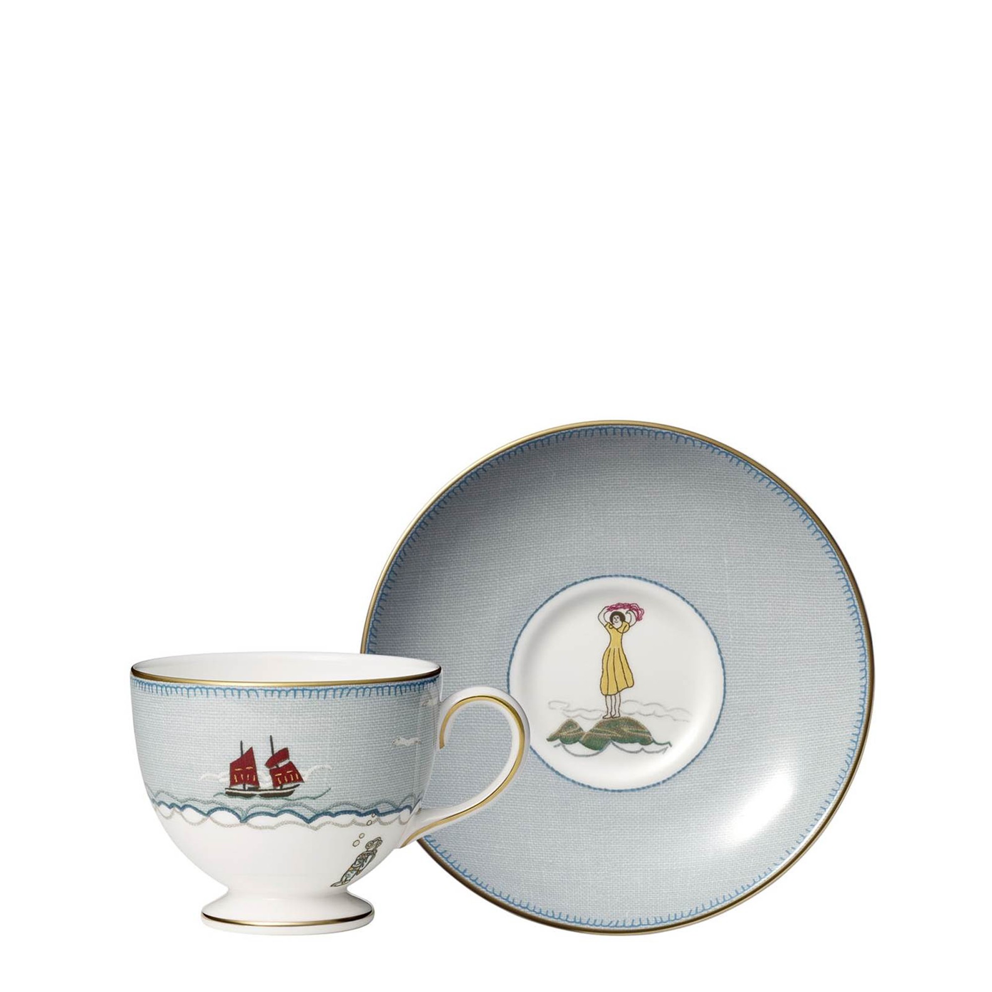 Чашка чайная с блюдцем 175мл серии Sailor's Farewell Wedgwood