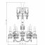 Люстра на 12 свечей (длинный) 111 x 81см серии Zenith Flou Baccarat