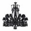 Люстра на 24 свечей 117 x 108см серии Zenith Noir Baccarat